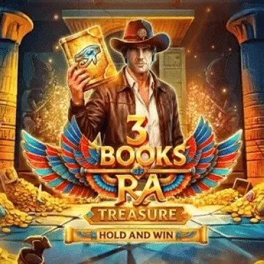 3 Books of Ra Treasure Hold and Win slot game avec Indiana Jones