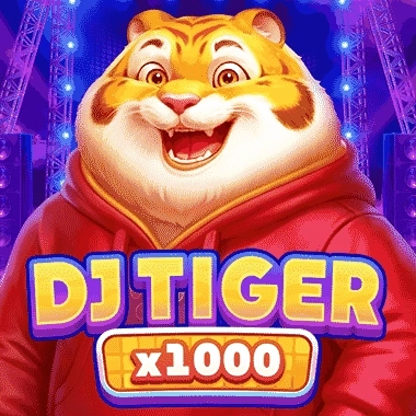 DJ Tiger jeu de machine à sous avec un tigre dansant