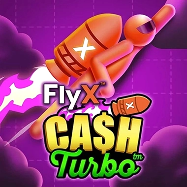 FlyX Cash Turbo jeu de fusée avec personnage stickman et flammes