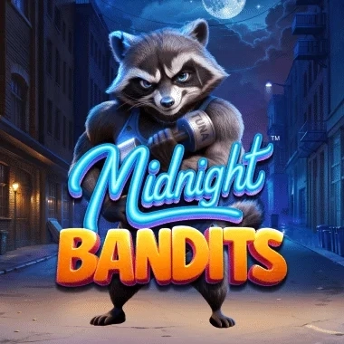 Midnight Bandits slot game avec un raton laveur musclé