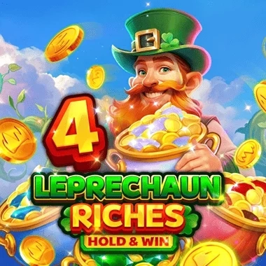 Leprechaun Riches 4 Hold & Win machine à sous avec un leprechaun et des pièces d'or